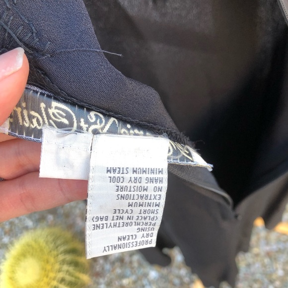 Vintage beaded sheer mesh Marie St. Claire size four long sleeve dress - Picture 10 of 16